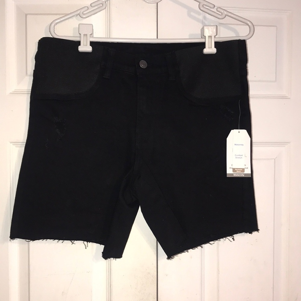 NWT Women’s Maternity Bermuda Jean Shorts